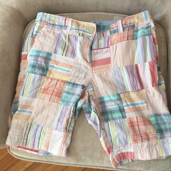 LOFT Pants - Ann Taylor Loft patchwork shorts